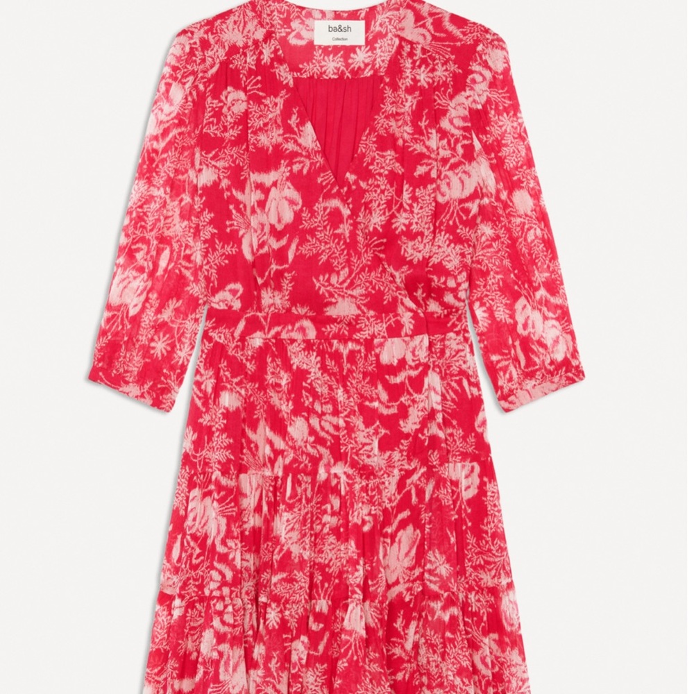 BA&SH Mini Floral Print Dress